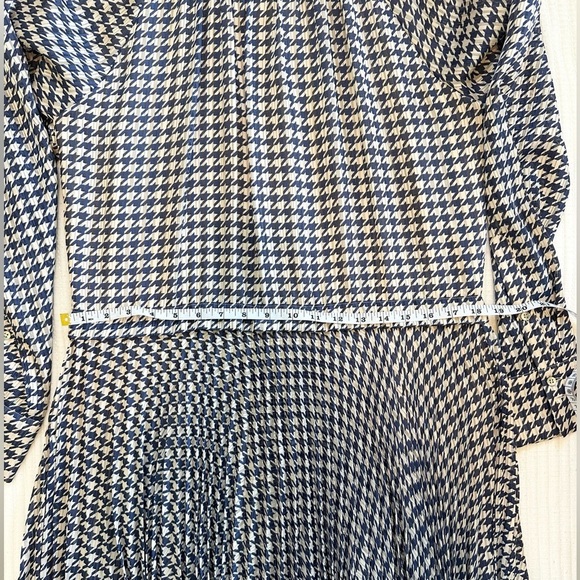Birgitte Herskind Houndstooth Longsleeve Midi Dress - Picture 9 of 11